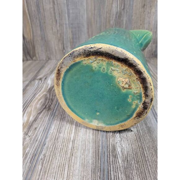 Vintage McCoy Pitcher Tankard, Green Pottery - Picture 5 of 5